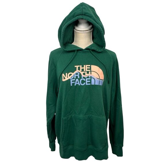 The North Face Half Dome Hoodie Hooded Sweatshirt 721435 Womens Size Large Green - Picture 2 of 8